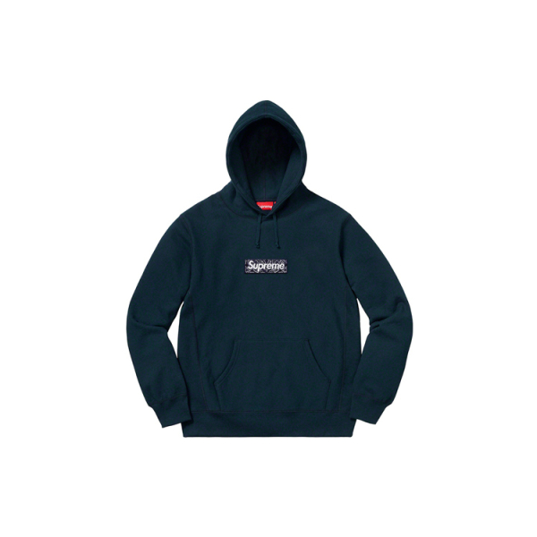Supreme FW19 Week 16 Bandana Box Logo Hooded Sweatshirt