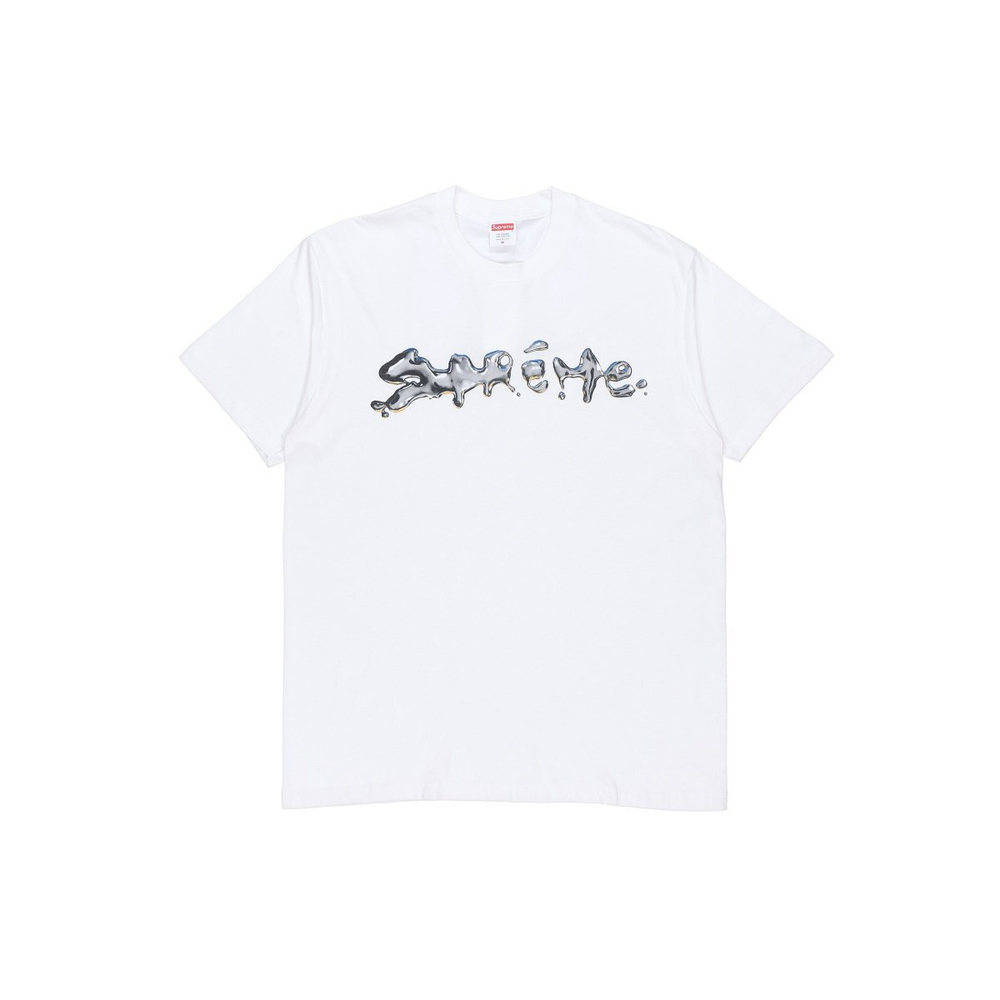 Supreme FW18 Liquid Tee White logo T