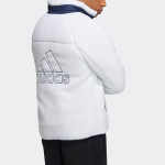 Adidas Reversible Sherpa Jacket Logo