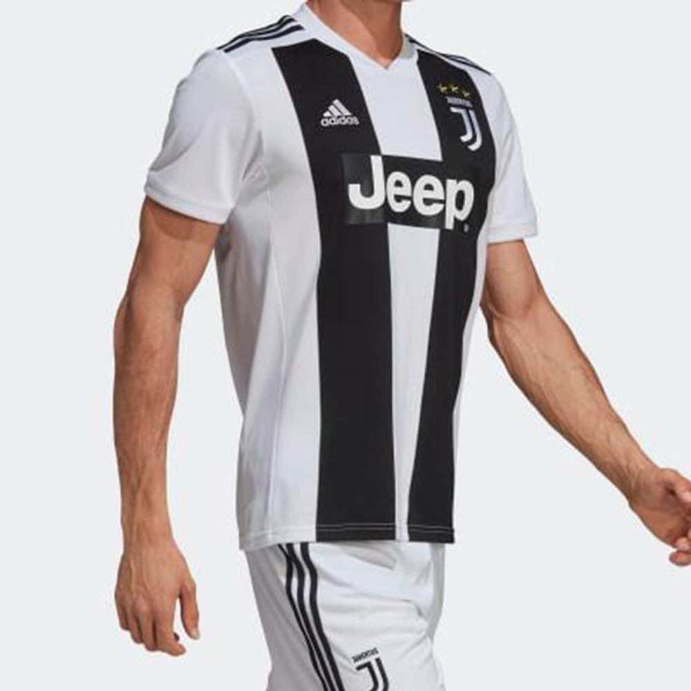 Adidas Juventus Home Replica Jersey White Black 18-19 T