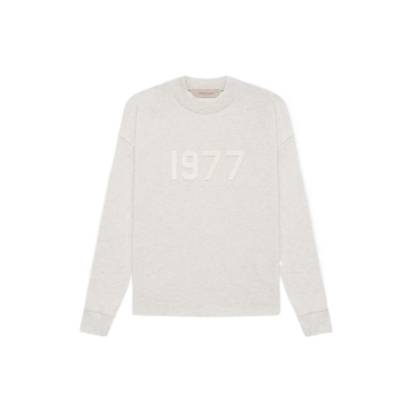 Fear of God Essentials SS22 LS Tee Light Oatmeal 1977 T