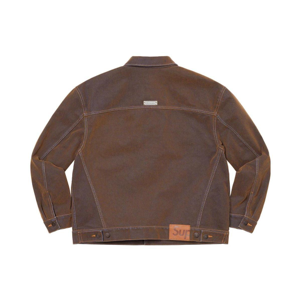 Supreme SS23 Week 4 FLOCKED DENIM TRUCKER JACKET