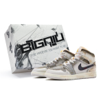 【 】 Jordan Air Jordan 1 Mid SE Craft GS