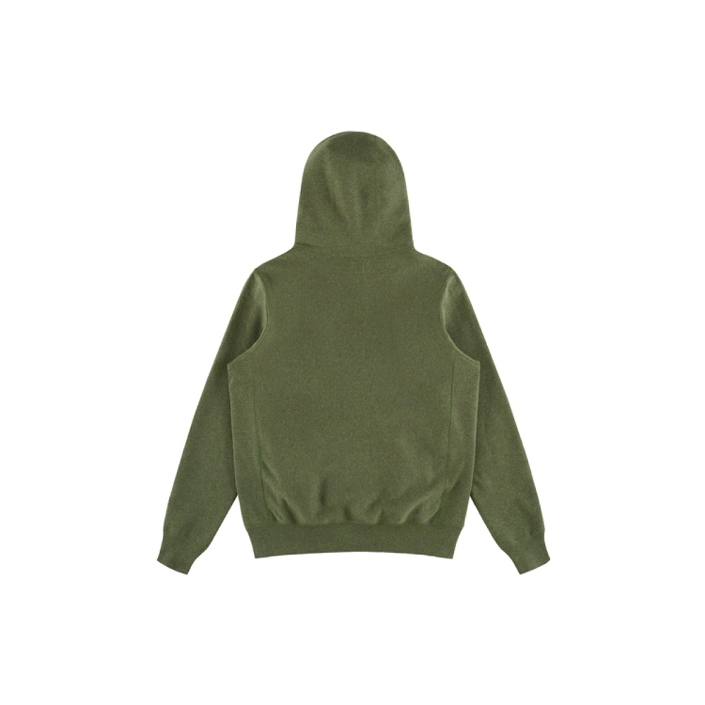 NOAH Nyc Jolly Roger Hoodie Olive Heather