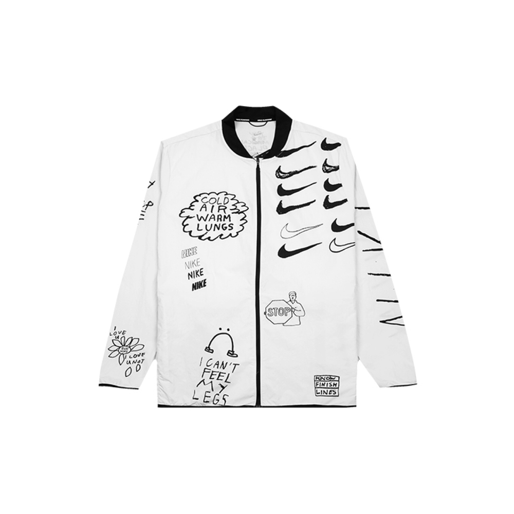 Nike Run Nathan Bell Running Jacket Logo