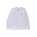 A BATHING APE Head One Point L/s Tee Logo T