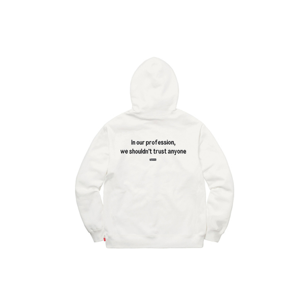 Supreme FW18 The Killer Hooded Sweatshirt White