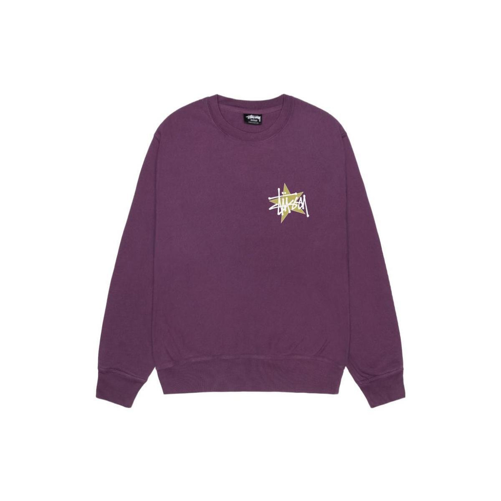 Stussy FW23 STAR CREW PIGMENT DYED Logo