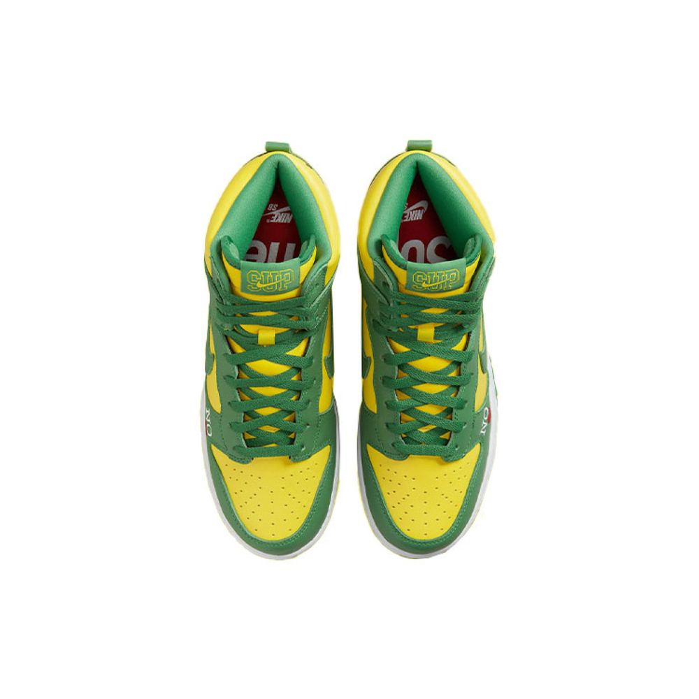 Supreme x Nike Dunk High "Brazil"
