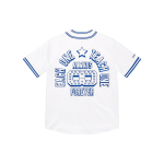 Supreme SS23 Week 1 x MITCHELL & NESS SATIN BASEBALL JERSEY Logo T