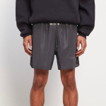 Fear of God Essentials FW20 Reflective Volley Shorts Black logo