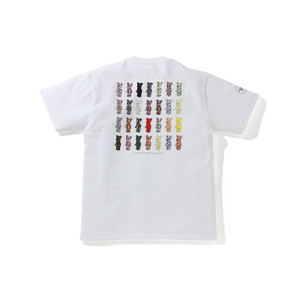 A BATHING APE x Medicom Toy BE@RBRICK Camo BE@R Tee Logo T