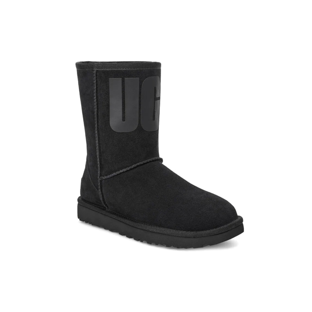 UGG CLASSIC SHORT Rubber Logo