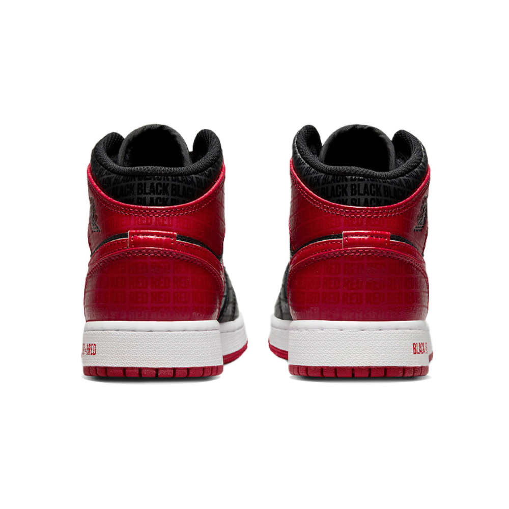 Jordan Air Jordan 1 Mid "Black + Red = Bred"
