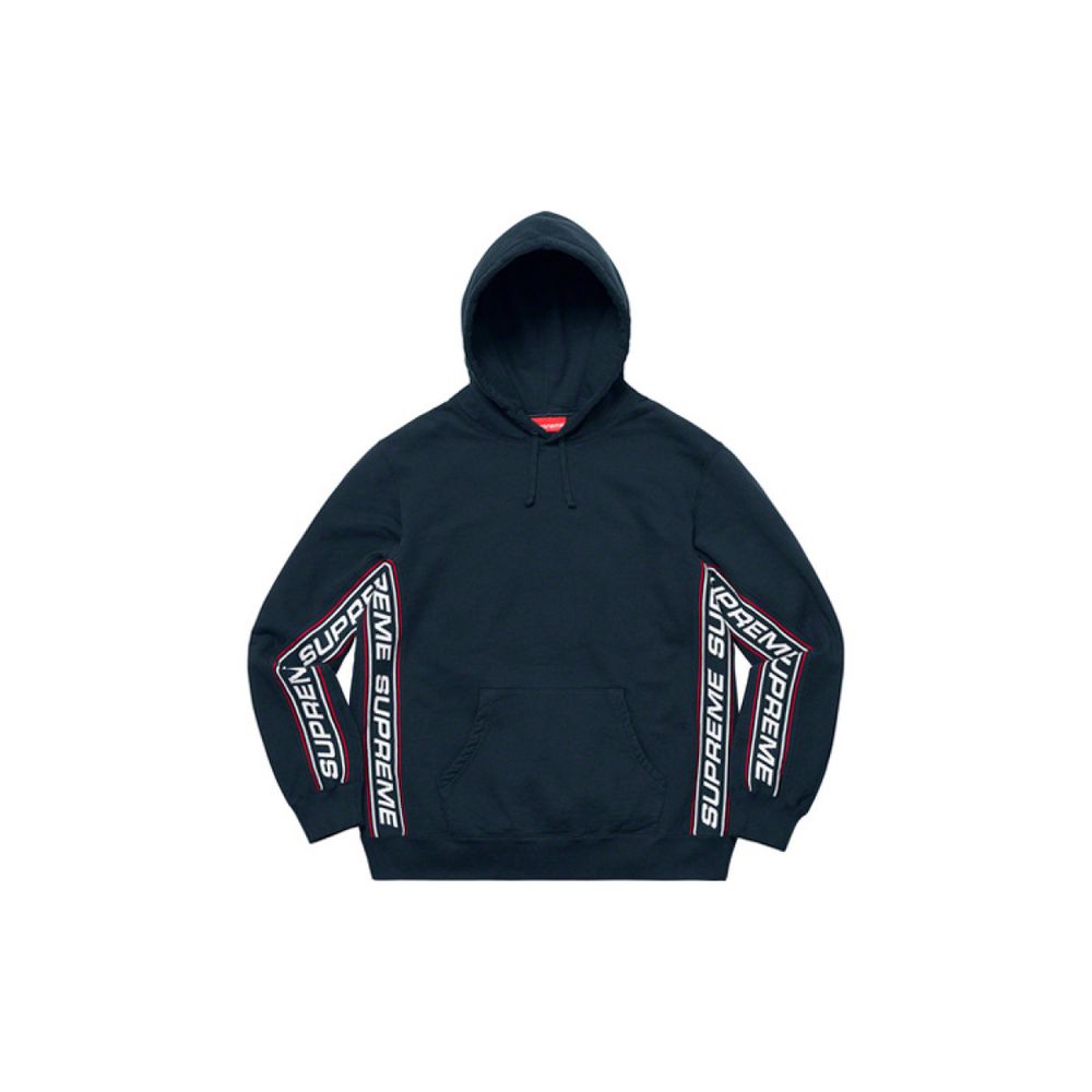 Supreme FW19 Week 3 Text Rib Hooded Sweatshirt logo