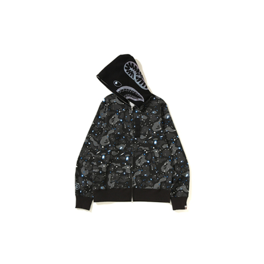 A BATHING APE Space Camo Shark Full Zip Hoodie 19