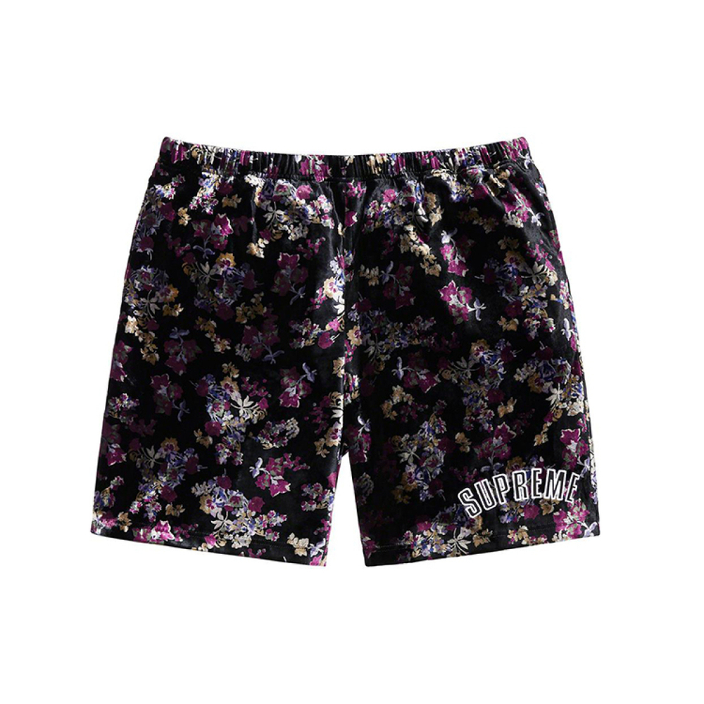 Supreme FW19 Week 1 Floral Velour Short