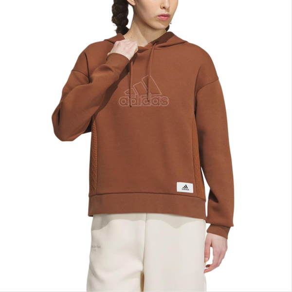 Adidas Lounge Hooded Sweatshirt Logo