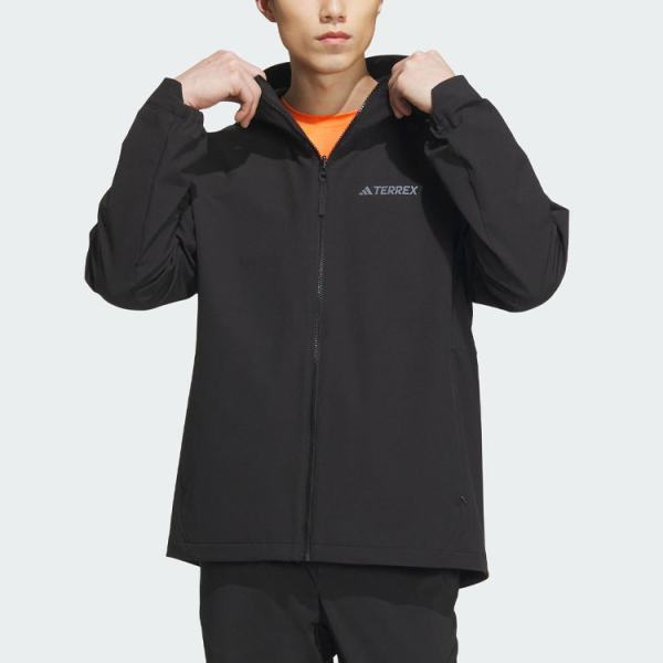 Adidas Brushed Shell Jacket Logo