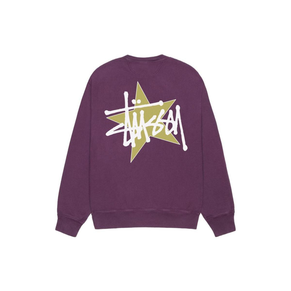 Stussy FW23 STAR CREW PIGMENT DYED Logo