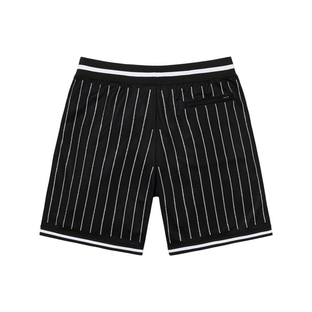 Supreme SS22 Week 16 Rhinestone Stripe Basketball Short