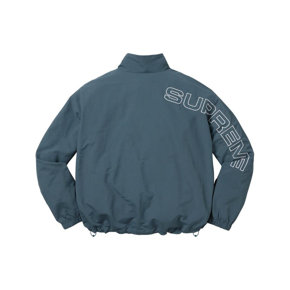 Supreme FW23 WEEK1 SPELLOUT EMBROIDERED TRACK JACKET Logo