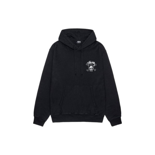 Stussy FW23 SKULL & BONES HOODIE PIGMENT DYED