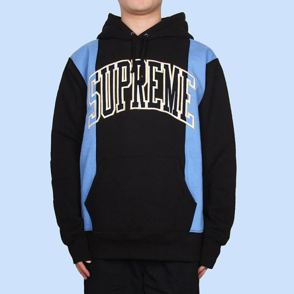 Supreme FW19 Week 4 Paneled Arc Hooded Sweatshirt Logo