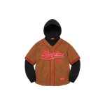 Supreme SS22 Week 16 Baseball Jersey Hooded Sweatshirt