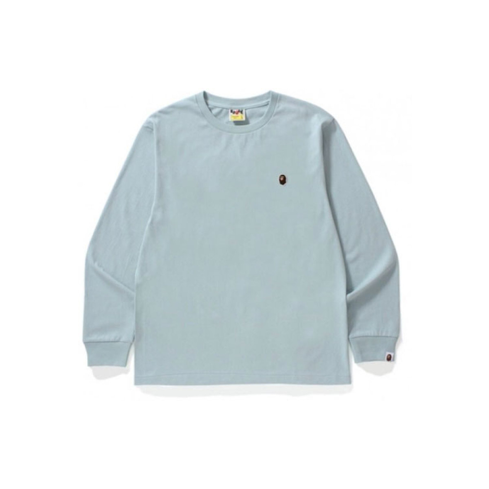 A BATHING APE Head One Point L/s Tee Logo T