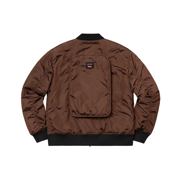 Supreme SS19 x Jean Paul Gaultier Reversible Backpack MA-1 Brown