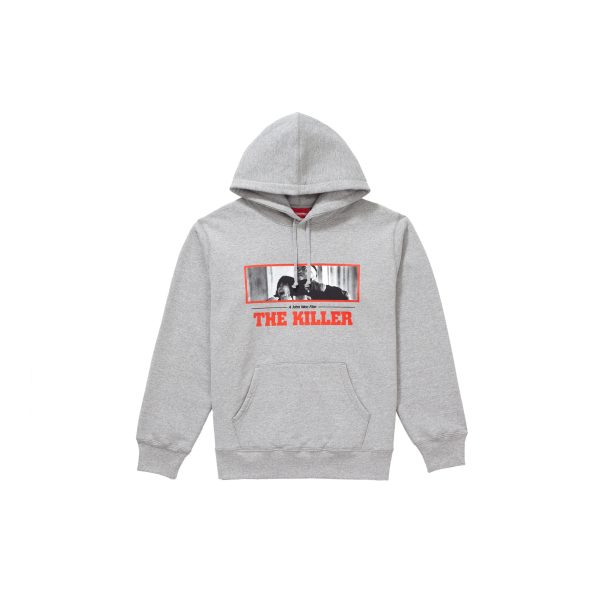 Supreme FW18 The Killer Hooded Sweatshirt Heather Grey