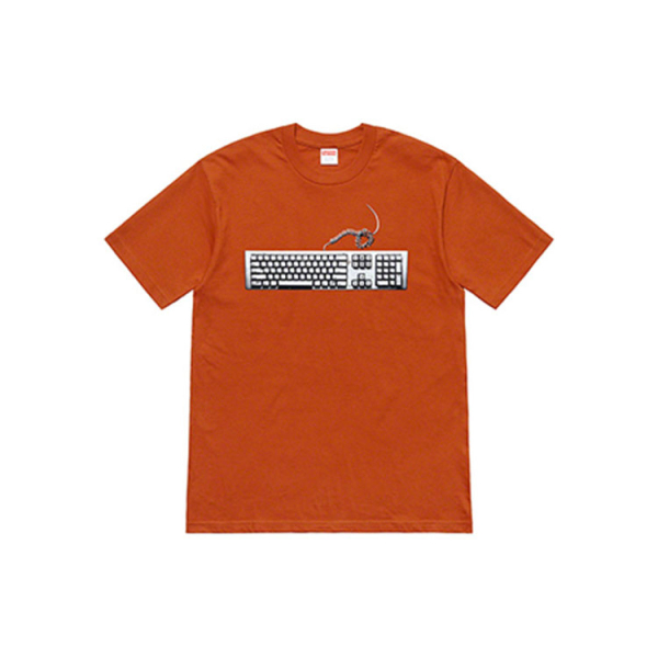 Supreme SS19 Keyboard Tee Rust T