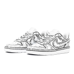 【 】 Nike Court Borough ABLOODING GS