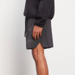 Fear of God Essentials FW20 Reflective Volley Shorts Black logo