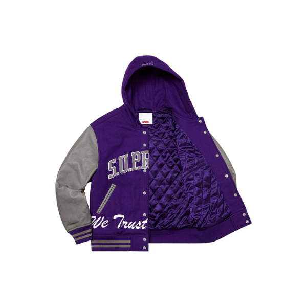Supreme FW20 Week 9 King Hooded Varsity Jacket
