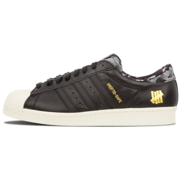 UNDEFEATED x BAPE BLACK x adidas originals Superstar 80s