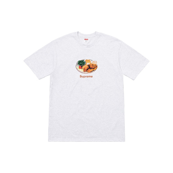Supreme SS18 Chicken Dinner Tee Ash Grey T
