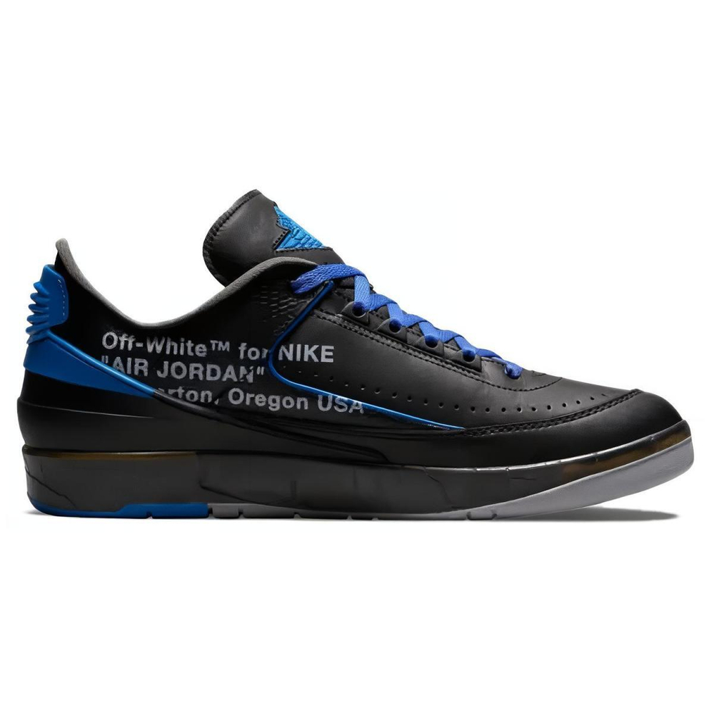 OFF-WHITE x Jordan Air Jordan 2 Retro Low SP "Black and Varsity Royal"