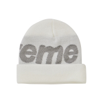 Supreme Supreme FW18 Big Logo Beanie White 3M logo
