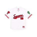 Supreme x Mitchell & Ness FW23 WEEK5 DOWNTOWN HELL BASEBALL JERSEY T