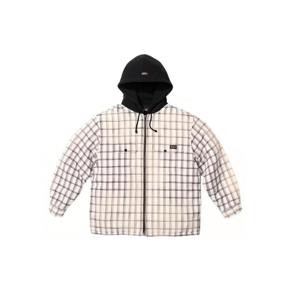 Supreme x Dickies FW23 WEEK9 PLAID HOODED ZIP UP SHIRT