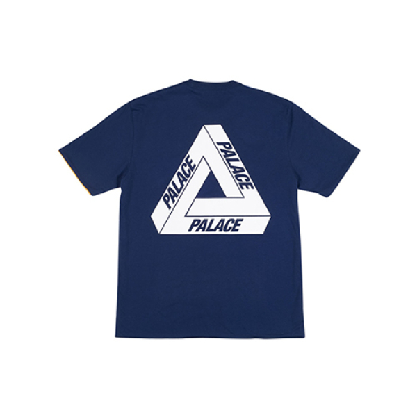 PALACE Reverso T-Shirt Navy Orange Logo T