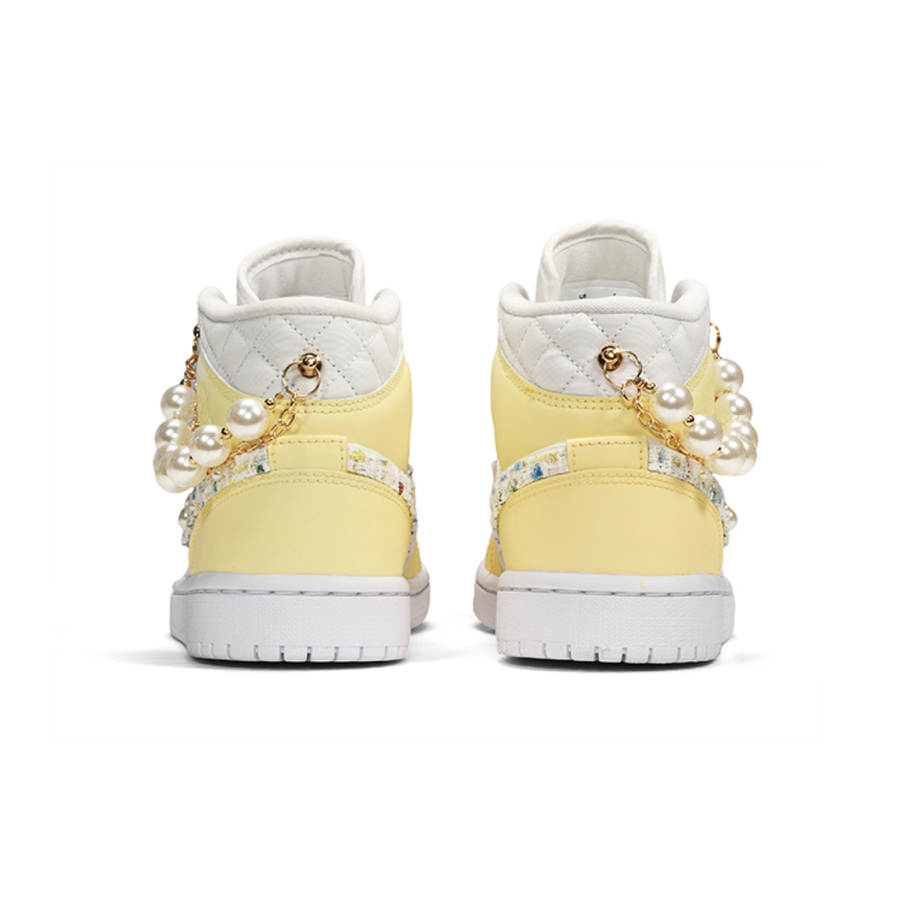 【 】 Jordan Air Jordan 1 Mid "Quilted White"