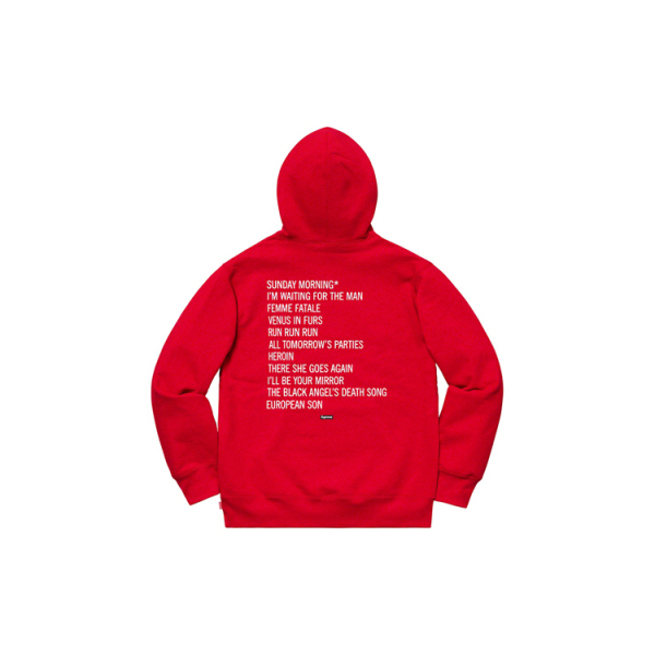 Supreme FW19 Week 4 x The Velvet Underground Hooded Sweatshirt