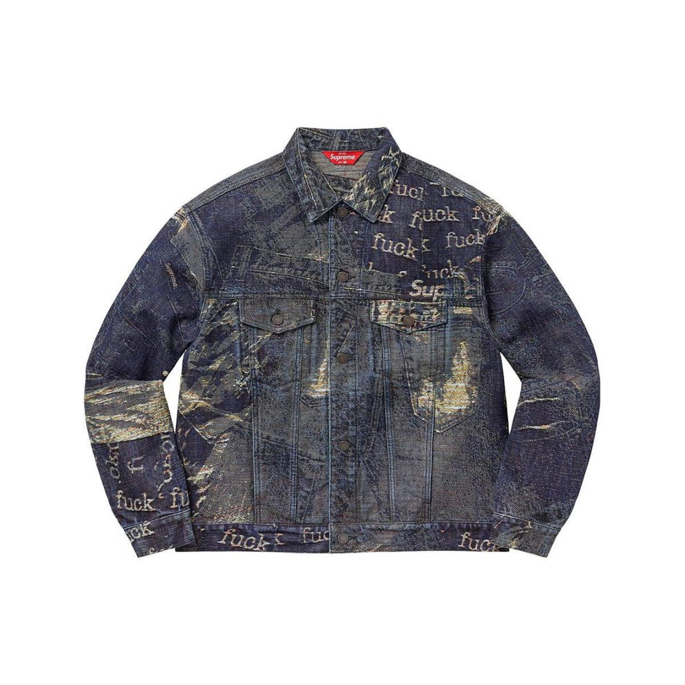 Supreme SS23 Week14 ARCHIVE DENIM JACQUARD TRUCKER JACKET