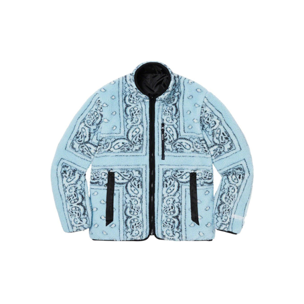 Supreme FW19 Week 3 Reversible Bandana Fleece Jacket