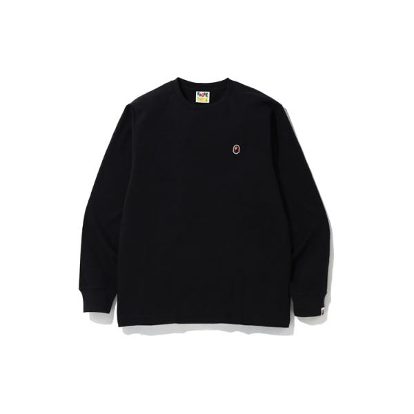 A BATHING APE Head One Point L/s Tee Logo T