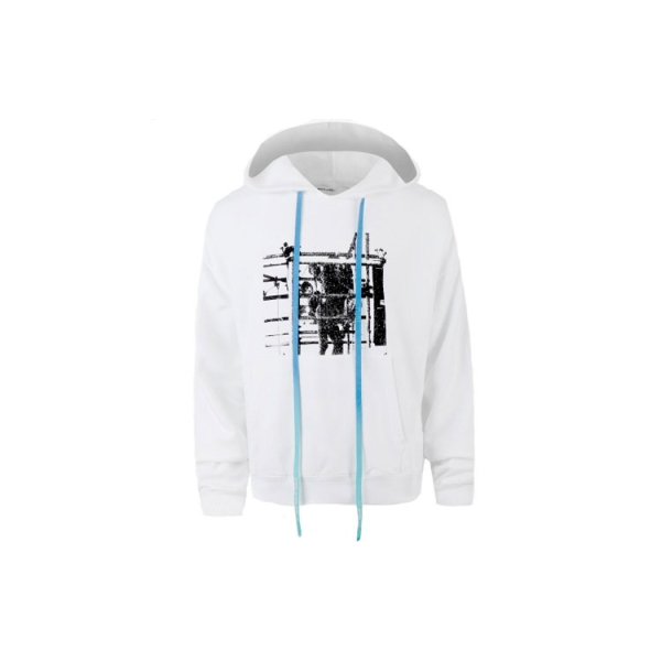 OFF-WHITE FW19 Printed Logo Hoodie