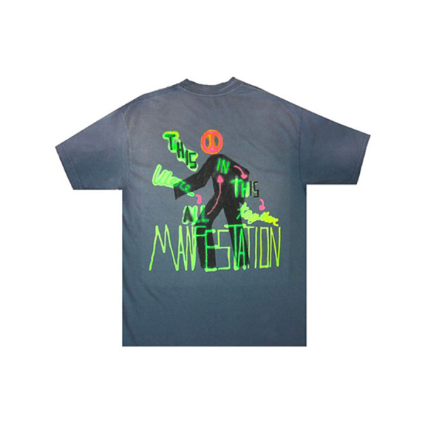Travis Scott Cactus Jack Manifestation Grey Tee T